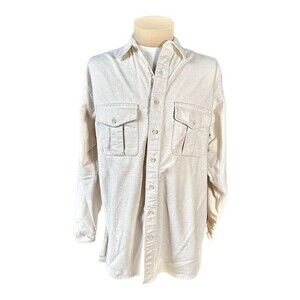 Vintage 80’s Eddie Bauer Chamois Button Up Long Sleeve Shirt USA